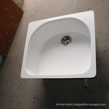 China Porcelain extra deep kitchen cheap bowl pedestal artificial stone sink